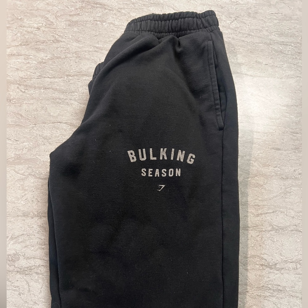 Gymshark Black Bulking Season Joggers